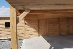 lovilen houtstructuur tuin garage